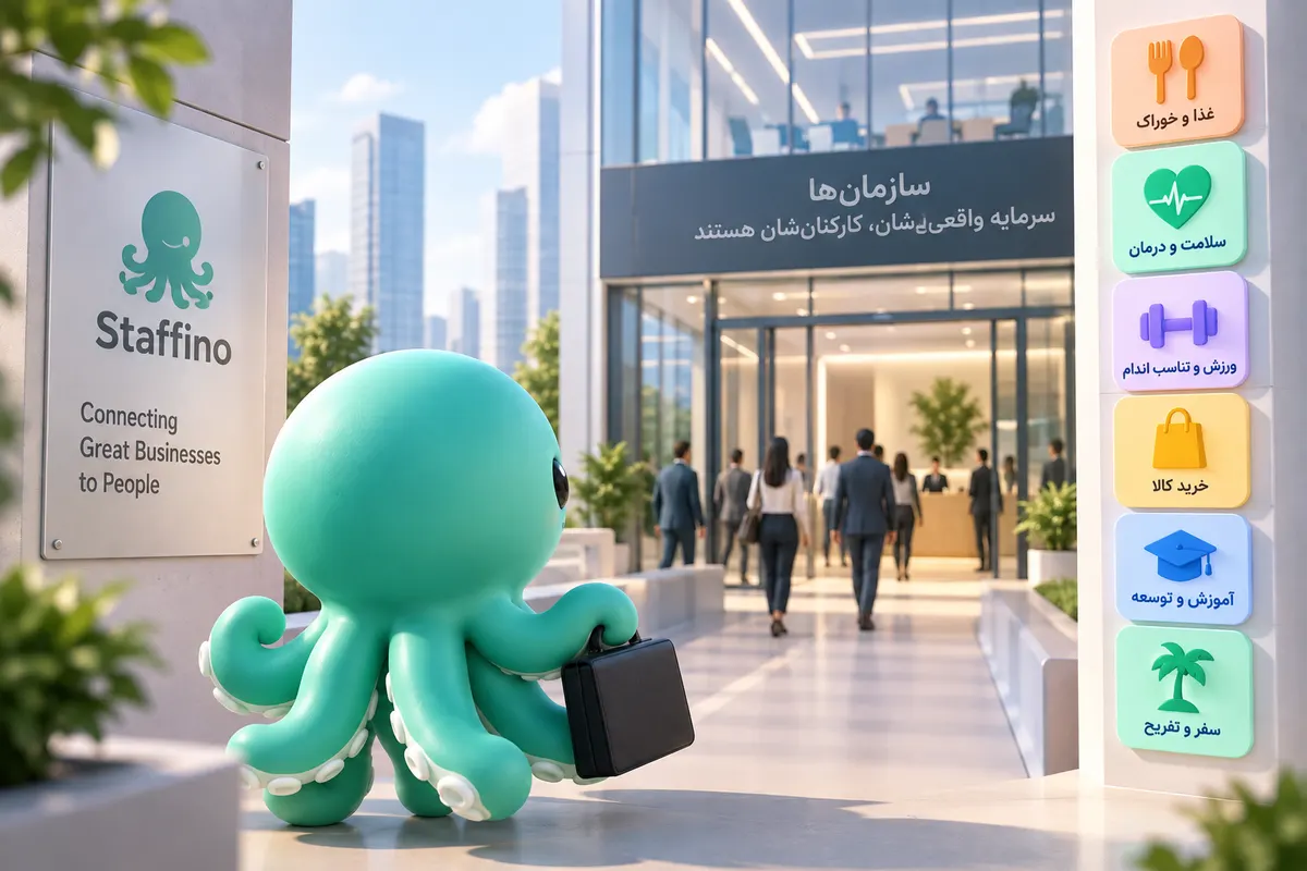فرصت افزایش فروش در بازار کارکنان سازمانها افزایش فروش کسبوکار با ورود به بازار کارکنان شرکتها و همکاری با استفینو