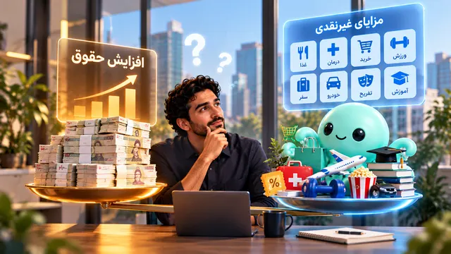 افزایش حقوق یا مزایای غیرنقدی برای کارکنان