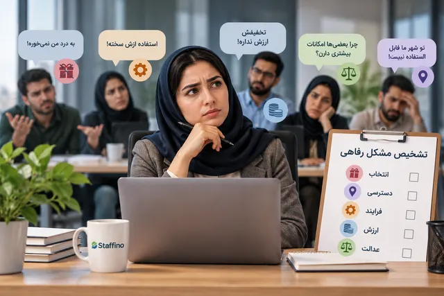 تشخیص علت نارضایتی کارکنان از خدمات رفاهی توسط منابع انسانی
